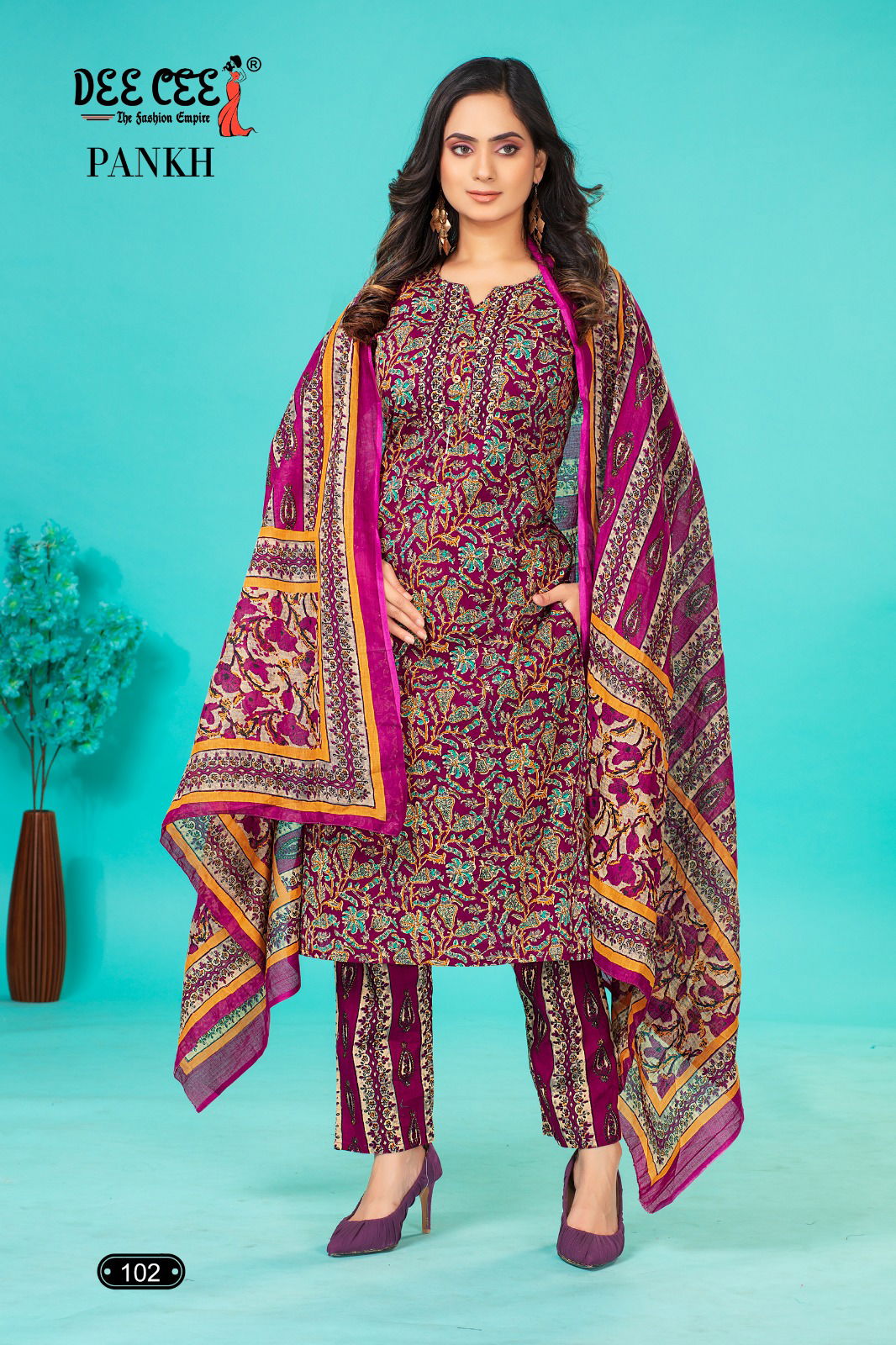 Pankh By Deecee Cambric Cotton Kurti With Bottom Dupatta Wholesale Price In Surat